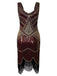 1920s Sequin Fringed Gatsby Dresses