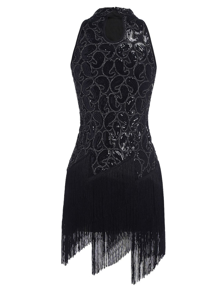 [US Warehouse] Black 1920s Sequined Glitter Dress