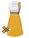 [Pre-Sale] White & Yellow 1960s Bowknot Patchwork Dress