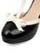 Retro Bow Décor High Heel Shoes