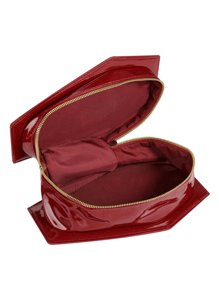 Wine Red Halloween Coffin Bag