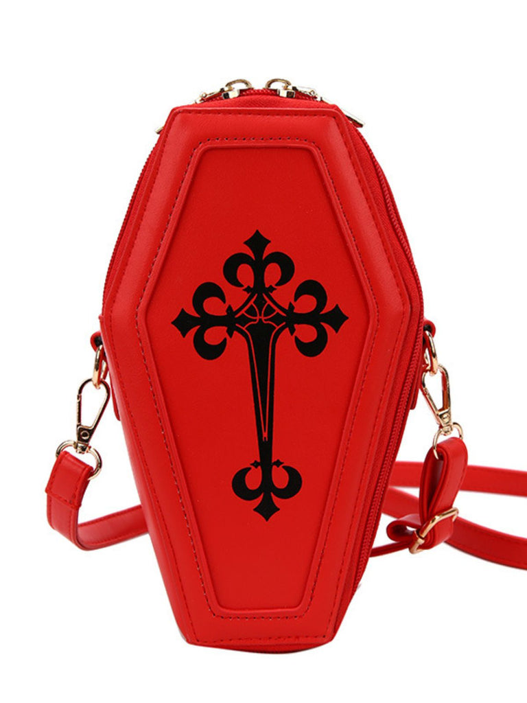 Halloween Latin Cross Coffin Bag