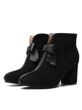 Retro Short Plush Solid Warm Boots