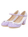 Bowknot Chunky Heels Mary Jane Shoes
