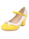 Bowknot Chunky Heels Mary Jane Shoes