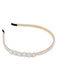 Retro White Pearls Headband