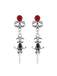 Retro Halloween Silver Ear Drop