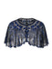 1920s Shawl Beaded Sequin Flapper Cape