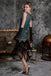 1920s Beaded Fringed Flapper Dress