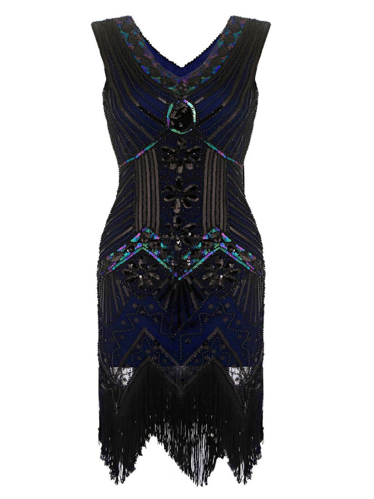 Plus Size 1920s Sequined Dress