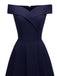 [US Warehouse] Vintage Solid Off Shoulder Long Dress