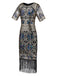 1920s Sequin Fringed flapper Dress