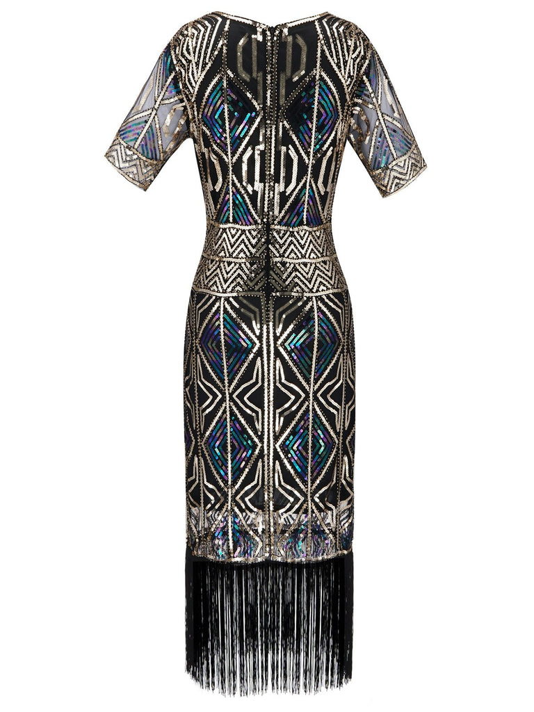 1920s Sequin Fringed flapper Dress