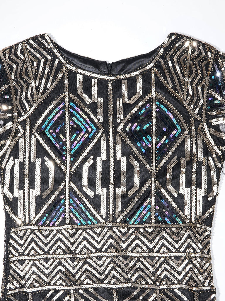1920s Sequin Fringed flapper Dress