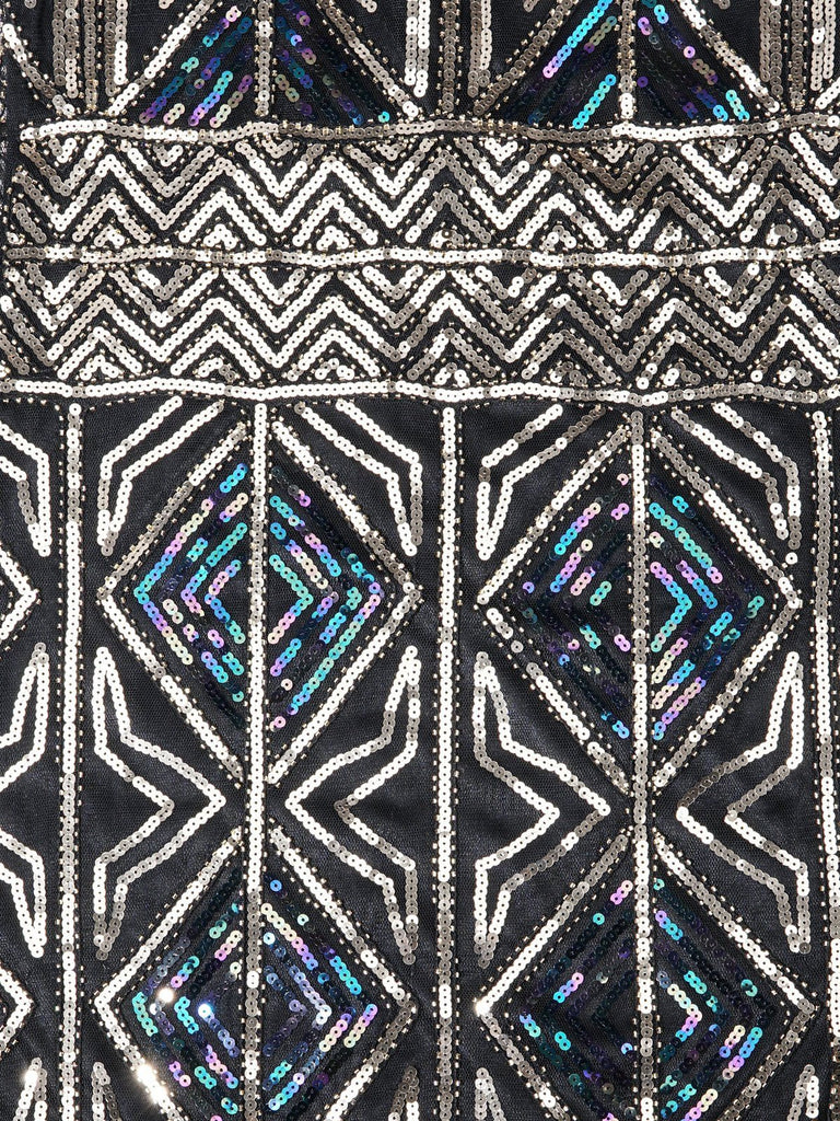 1920s Sequin Fringed flapper Dress