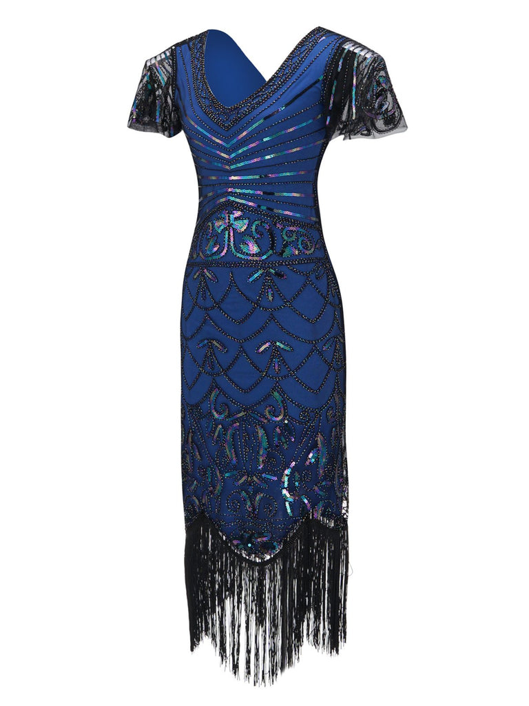 1920s Fringed Flapper Gatsby Dress