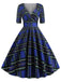 1950s Plaid Sweetheart Fold Swing Dress