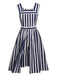 Navy 1950s Stripes Sailor Romper & Skirt