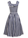 Navy 1950s Stripes Sailor Romper & Skirt