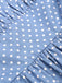 Blue 1950s Straps Pocket Swing Dress