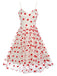 Heart 1950s Mesh Sling Dress