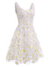 White 1950s Daisy Dreamer Vintage Dress