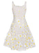 White 1950s Daisy Dreamer Vintage Dress