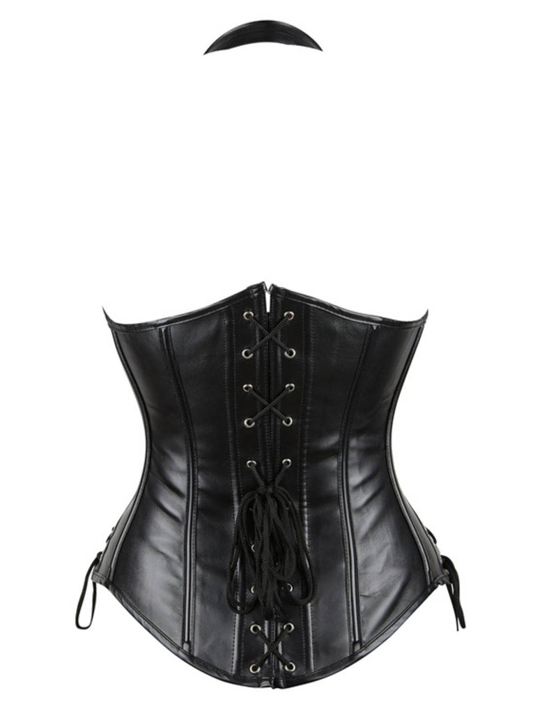 Steampunk Gothic Buckled Halter Girdle Corset