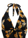 1950s Halter Lemon One-Piece Swimsuit