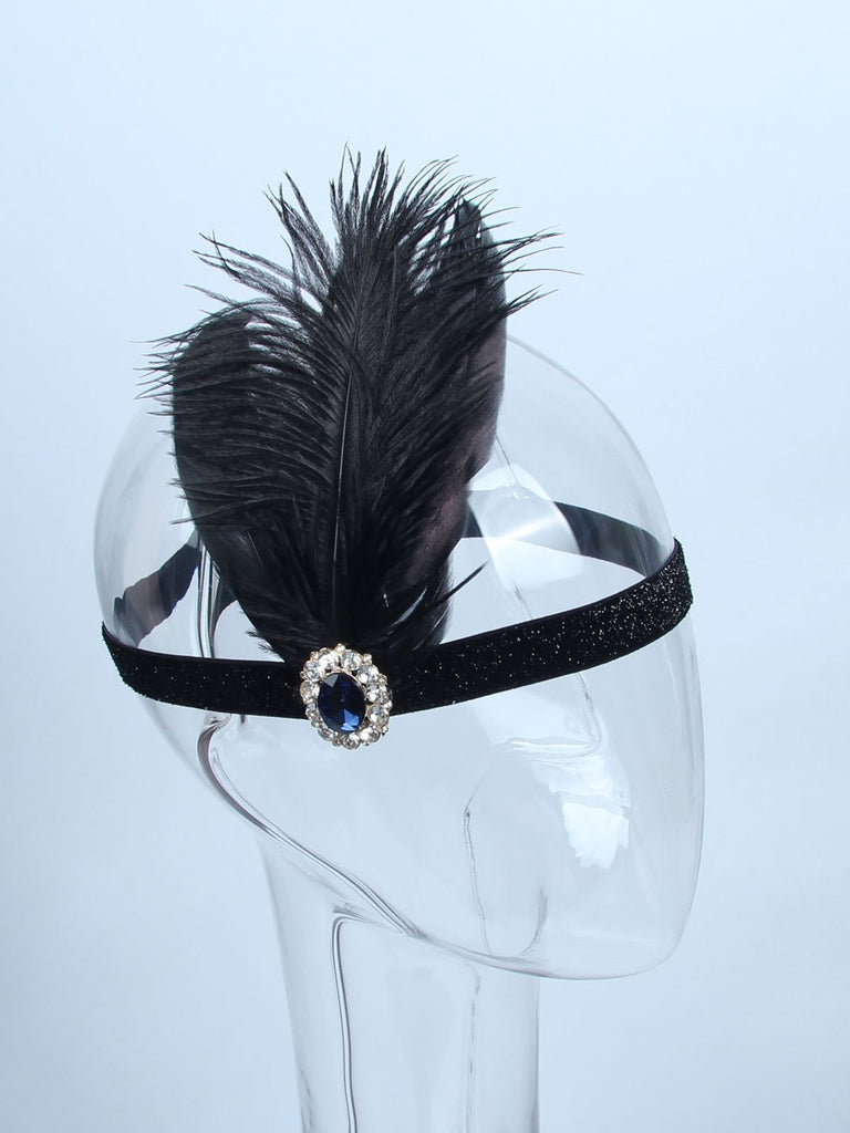 [US Warehouse] 1920s Feather Flapper Headband