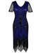 1920s Sequin Art Deco Flapper Dress