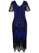 1920s Sequin Art Deco Flapper Dress