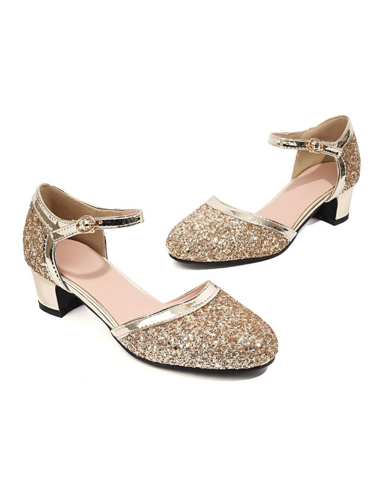 Shiny Buckle Heels Mary Jane Shoes: timeless style reimagined