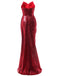 Strapless Sequin Bridesmaid Dress, classic vintage style elegant retro fashion - Image 7
