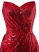 Strapless Sequin Bridesmaid Dress, classic vintage style elegant retro fashion - Image 8