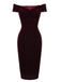 Wine Red 1960s Velvet Bodycon Dress: timeless style reimagined