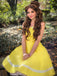 Yellow 1950s Halter Swing Dress: timeless style reimagined