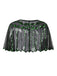 1920s Shawl Beaded Sequin Flapper Cape