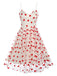 Heart 1950s Mesh Sling Dress, vintage dress, retro fashion, rockabilly, pin-up fashion - perfect for women who love vintage and retro fashion