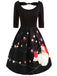 1950s Christmas Santa Swing Dress