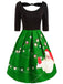 1950s Christmas Santa Swing Dress