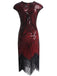 1920s Sequin Beaded Fringed Dress